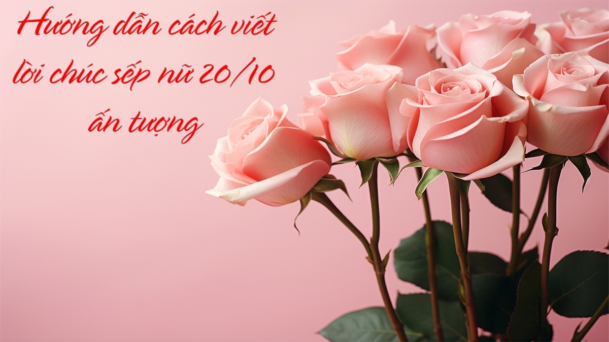 Lời chúc 20/10 sếp nữ tạo ấn tượng tốt đẹp